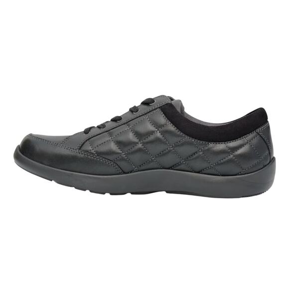 Anodyne Womens No. 75 Casual Sport Sneaker US 9.5 Wide EU 39.5 Black Leather NIB - Picture 1 of 12